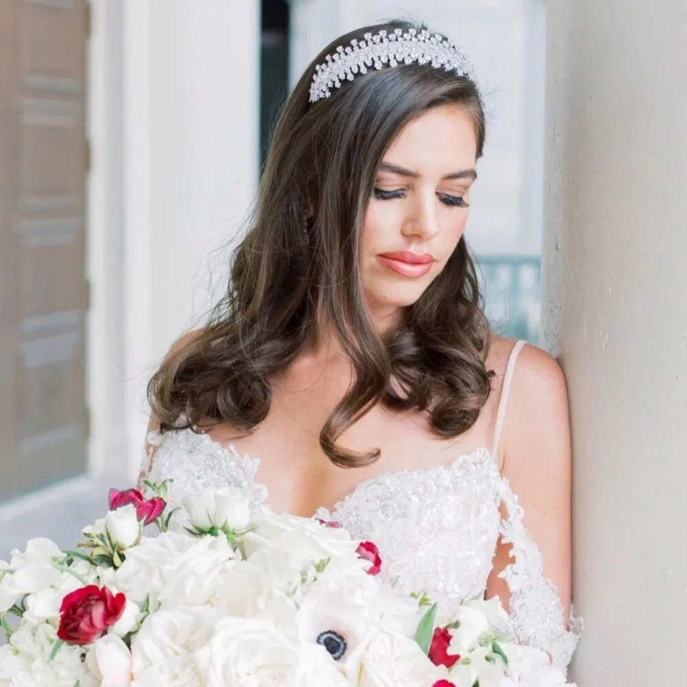 Bella Royal Headpiece Tiara from Eden Luxe Bridal purchased for $980 plus tax - Picture 2 of 4
